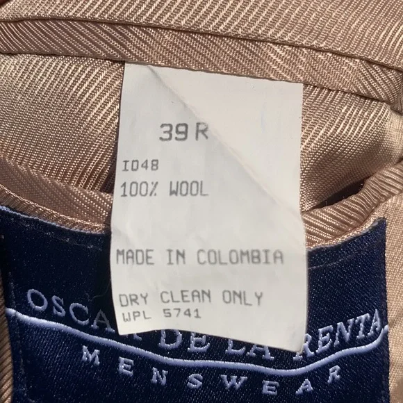Oscar de la Renta tweed wool blazer 39R